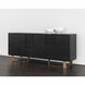 Lars 79 X 18.5 inch Espresso / Antique Brass Sideboard